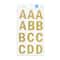 12 Pack: Gold Glitter Alphabet Stickers by Recollections™